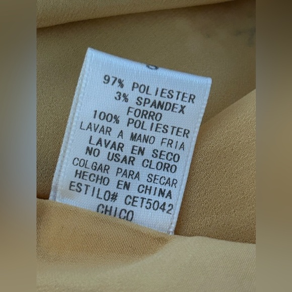 Women's Everly Yellow Short Sleeve Floral Blouse Top Size Small boho Cottagecore - Picture 13 of 15